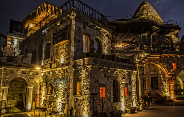 Lights, night, Turkey, Cappadocia, travelling, Kide FotoArt