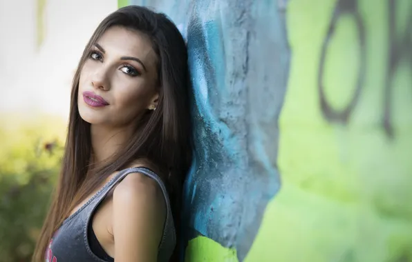 Summer, look, face, background, model, hair, Daniela