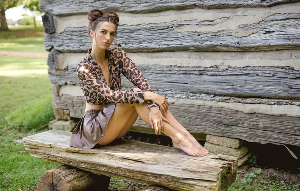 Picture girl, bench, ALEXIA