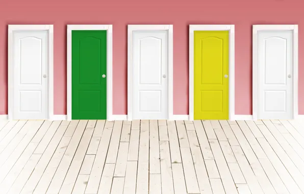 Picture wall, color, door, floor