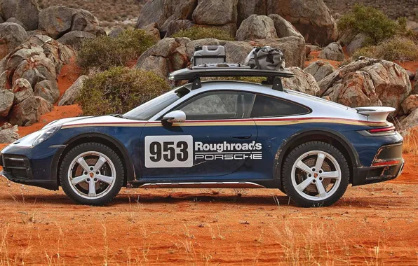 Picture side view, Porsche 911, Dakar, Porsche 911 Dakar