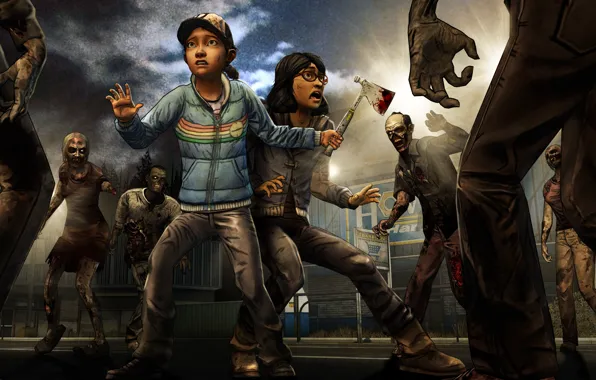 Picture Zombies, Episode 3, Sarah, The situation, Telltale Games, A Telltale Games Series, Survivors, Clementine