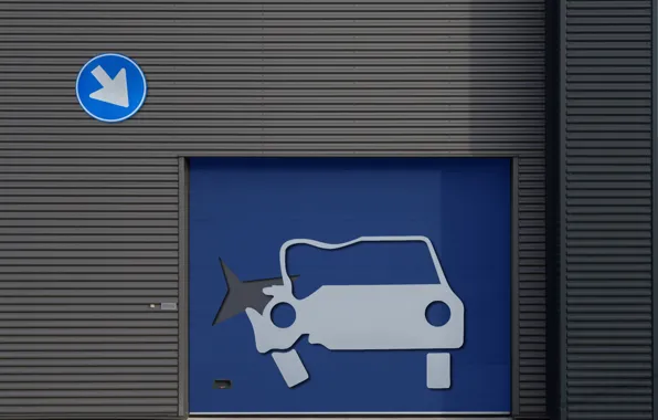 Auto, wall, gate