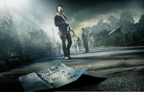 Picture The Walking Dead, Carl Grimes, Andrew Lincoln, Norman Reedus, Steven Yeun, Danai Gurira, Lauren Cohan, …