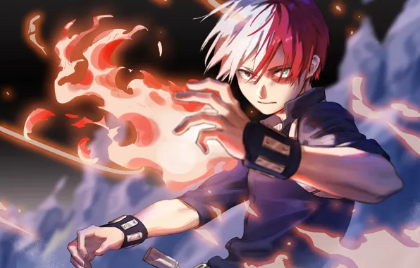 Guy, Boku no Hero Academy, fad, Todoroki Shoto, My heroic academia