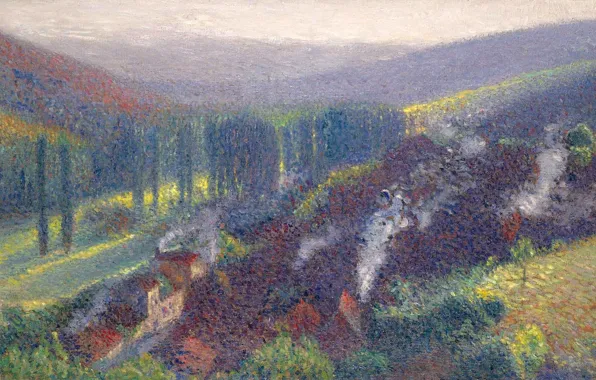 Landscape, picture, Henri-Jean Guillaume Martin, Henri Matrin, View of Labastide-du-Vert