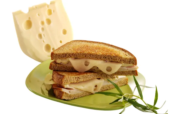 Photo, Cheese, Plate, Food, Bread, Sandwich