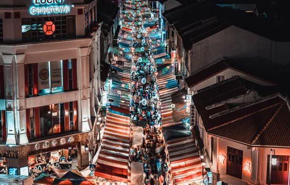The city, Singapore, China Town