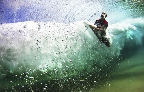 Picture bubbles, wave, surf