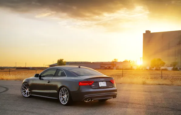 Sunset, Audi, Audi, coupe, sports car