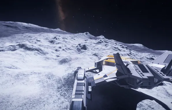 Space, Spaceship, the surface of the planet, Elite: Dangerous