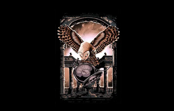 Night, owl, watch, arch, Hastaning Bagus Penggalih
