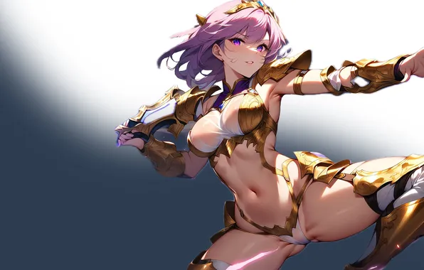 Kawaii, girl, hot, sexy, pink hair, boobs, anime, breasts