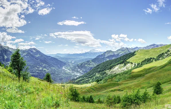 The sky, mountains, ALAKA