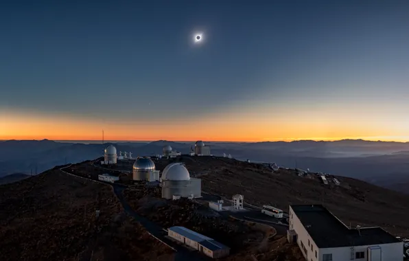 Star, Sun, eclipse, Eclipse, Chili, The Sun, THAT, La Silla Observatory