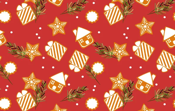 Decoration, background, pattern, New Year, Christmas, Christmas, background, pattern