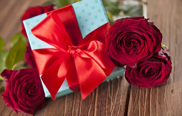Red, love, heart, romantic, gift, roses, red roses, valentine`s day