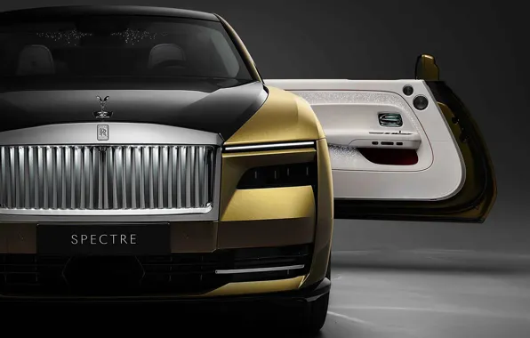 Rolls-Royce, front view, luxury, Suite, open door, electric, 2023, Rolls-Royce Motor Cars