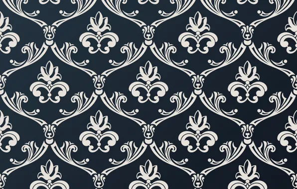 Picture white, blue, retro, background, pattern, vintage