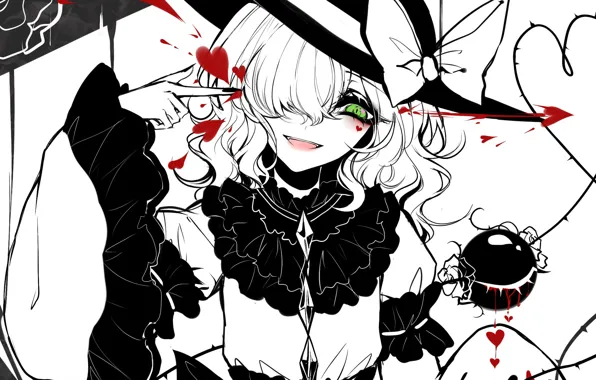 Girl, Touhou, Touhou, Touhou, anime game, bloody hearts
