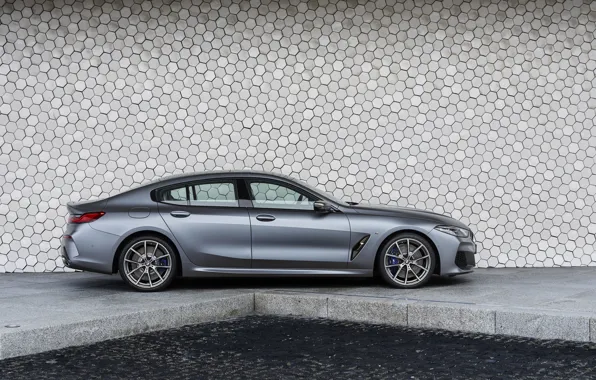 Picture wall, coupe, BMW, Gran Coupe, in profile, 8-Series, 2019, the four-door coupe