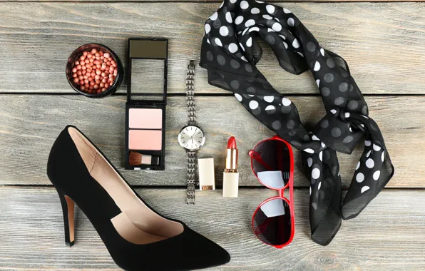 Style, watch, glasses, solitaire, cosmetics, accessories