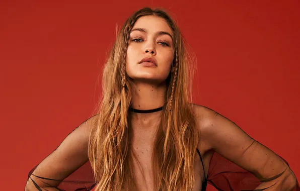 Look, girl, background, model, hair, lips, beauty, Gigi Hadid