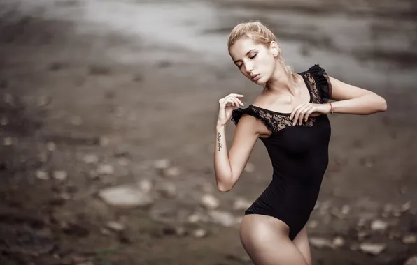 Picture girl, model, pretty, swimsuit, Marina Nelson