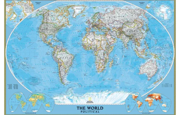 The world, map, national, geographic