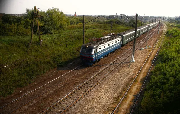 Landscape, view, train