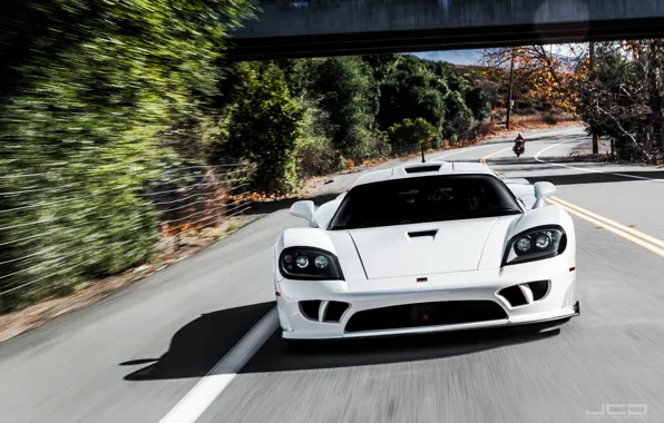 Picture White, Road, Supercar, Saleen S7