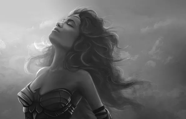 Picture woman, art, Wonder Woman, DC Comics, Diana Prince