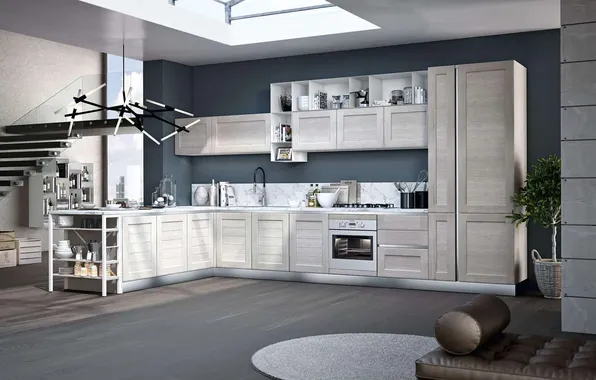 Style, interior, Italy, kitchen, Italian design, duplex villa, Calizzano Kitchen
