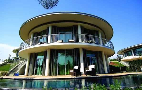 Design, the city, style, Villa, pool, architecture, France, terrace