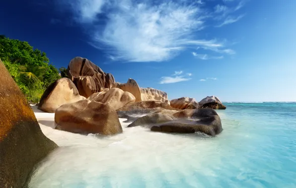 Landscape, nature, stones, the ocean, island