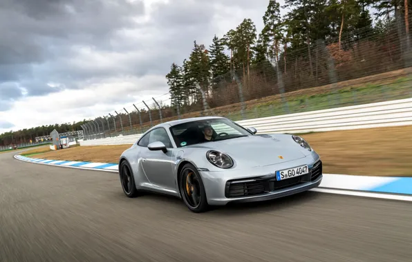 Coupe, speed, 911, Porsche, track, Carrera 4S, 992, 2019