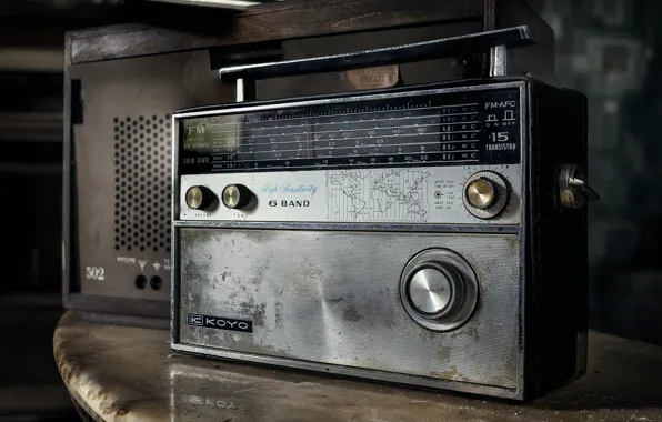 Picture background, radio, receiver