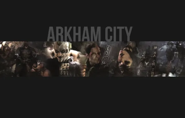 Picture the game, Joker, Batman, two-faced, Cat woman, Batman Arkham City