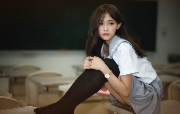 Legs, skirt, Oriental girl, chingcho Chang