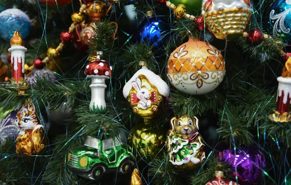 Toys, Tree, decoration