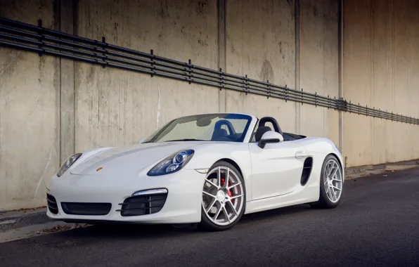 Picture white, Porsche, before, white, Porsche, Boxster S, 981