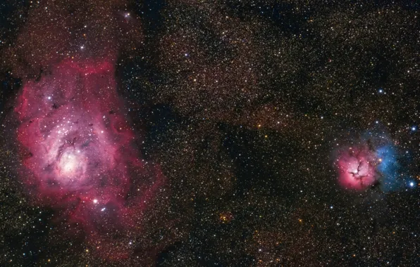 Space, stars, nebula, infinity