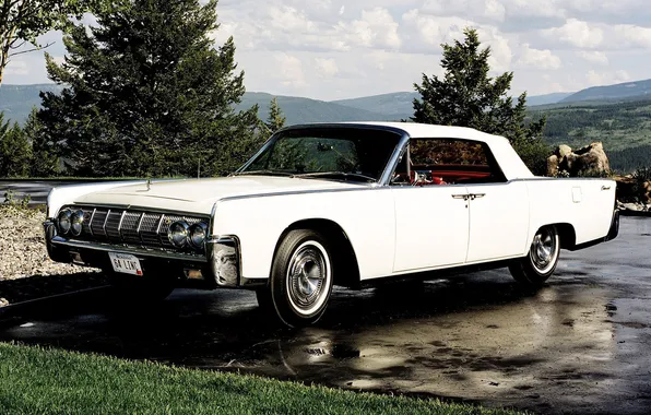 Lincoln, Shine, Continental, white, chrome, Convertible