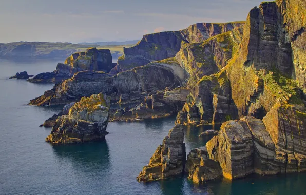 Picture sea, rocks, Ireland