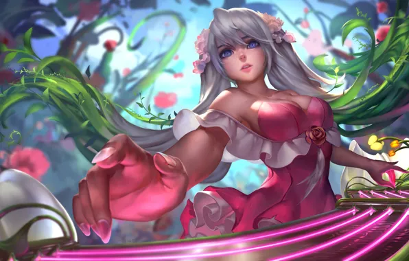 Girl, The game, League of Legends, Katarina, Pink outfit