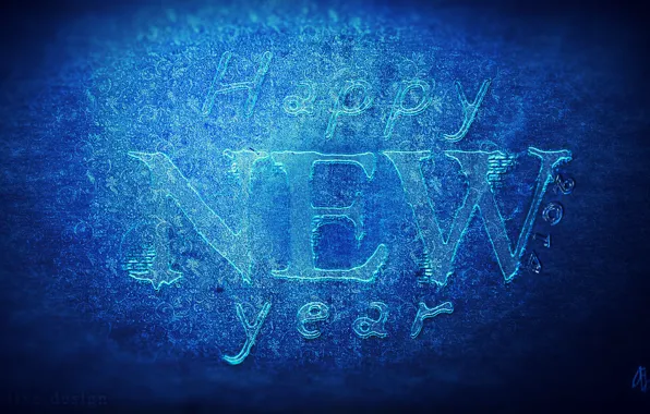 Picture abstraction, holiday, patterns, cinema 4d, New year, ice, text, render