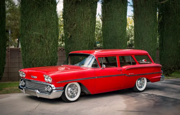 Picture retro, Chevrolet, classic, Chevy, 1958, Yeoman