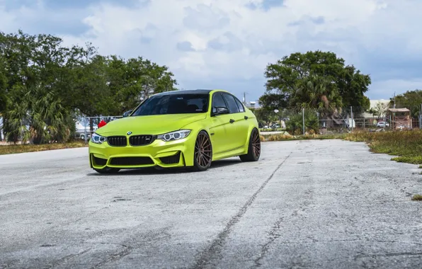 Picture BMW, F80, M3, Light green