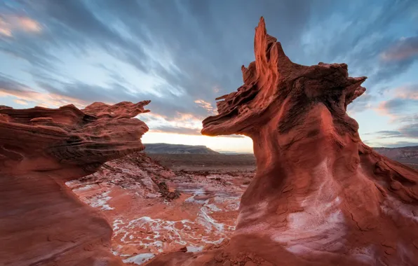 The sky, nature, rocks, Nevada