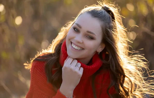 Picture smile, girl, cutie, model